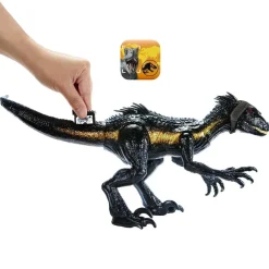 Jurassic World - Figura de dinosaurio Jurassic World Indoraptor con equipo de ataque y seguimiento ㅤ