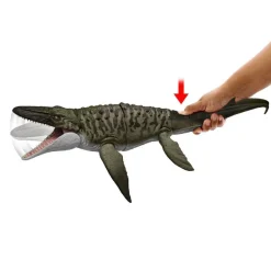 Jurassic World - Mosasaurus “Bite ’N Blast” con mini Dilophosaurus