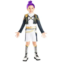 K-pop Demon Hunters - Disfraz Rumi Golden Deluxe - Talla S (7-8 años)