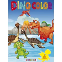 Libro infantil con actividades para colorear + 125 pegatinas interactivas (Varios modelos)