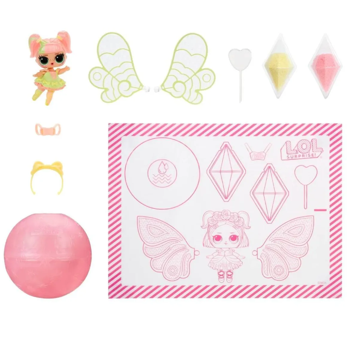 L.O.L. Surprise - Just add Water - Pack 3 muñecas fantasía (sirena, hada y unicornio)