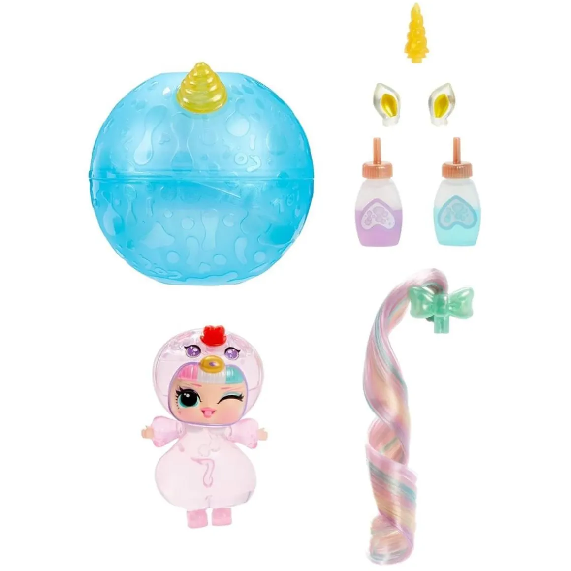 L.O.L. Surprise - Just add Water - Pack 3 muñecas fantasía (sirena, hada y unicornio)