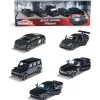 Majorette - Set de 5 coches de juguete negros con ruedas giratorias ㅤ