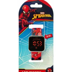 Marvel - Spider-man - Reloj LED Spiderman multicolor ㅤ