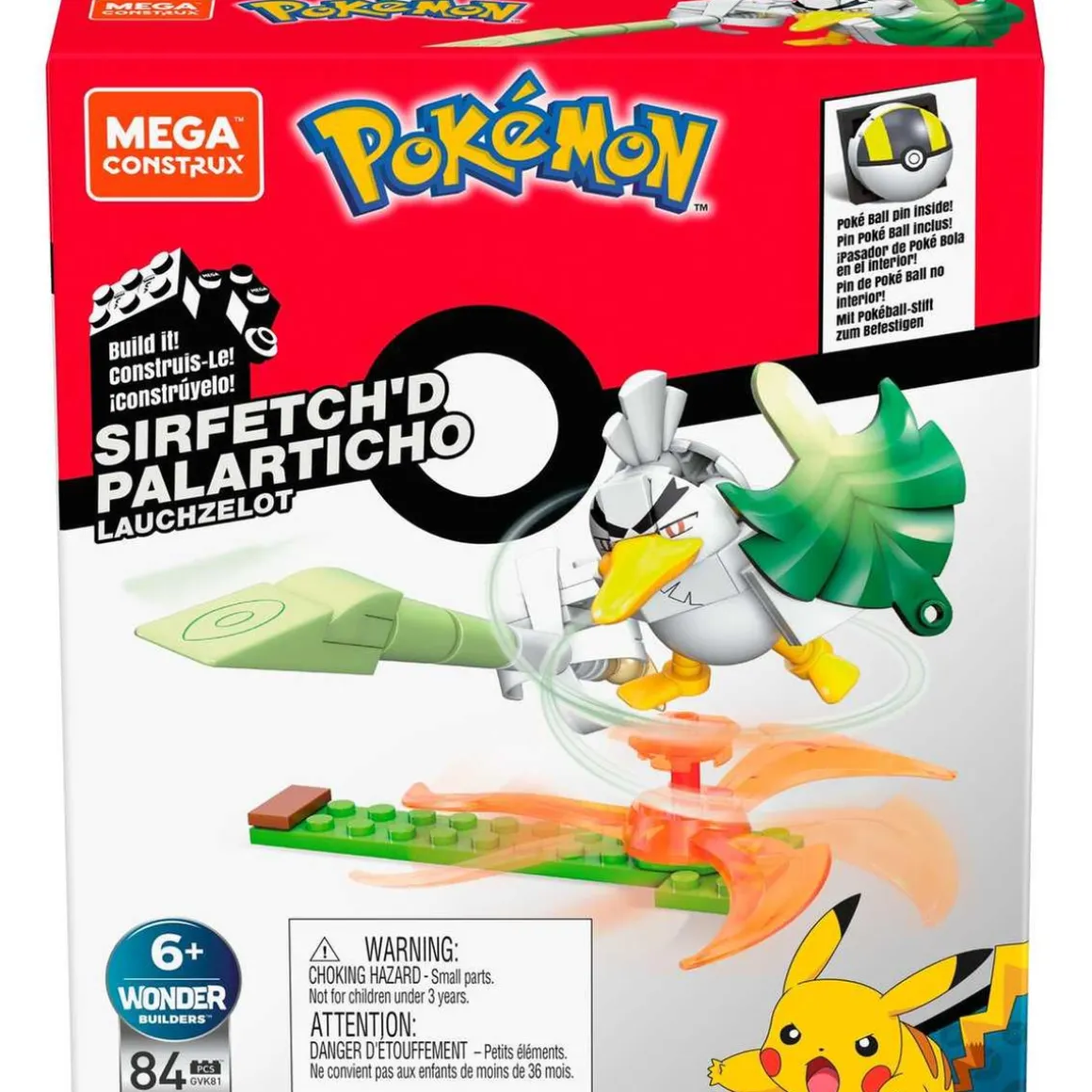 Mattel - Pokemon - Construcción Mega Pokemon: Set de adaptadores y figuras (Varios modelos) ㅤ