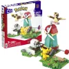 Mattel - Pokemon - Construcción Pokémon con movimiento: Pikachu, Wooloo y Pidgey, 240 bloques ㅤ