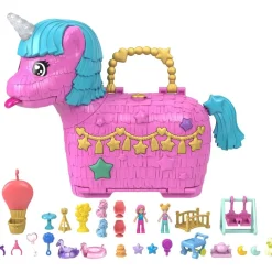 Mattel - Polly Pocket - Cofre unicornio Partyland juguete - (Varios modelos)