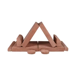 MeowBaby - Sofá de pana Premium infantil marrón