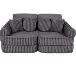 MeowBaby - Sofá Infantil Churros Pocket Plus Color Gris Jurassic