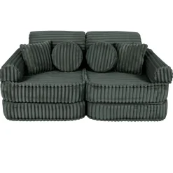 MeowBaby - Sofá Infantil Churros Pocket Plus Color Verde Pine Forest