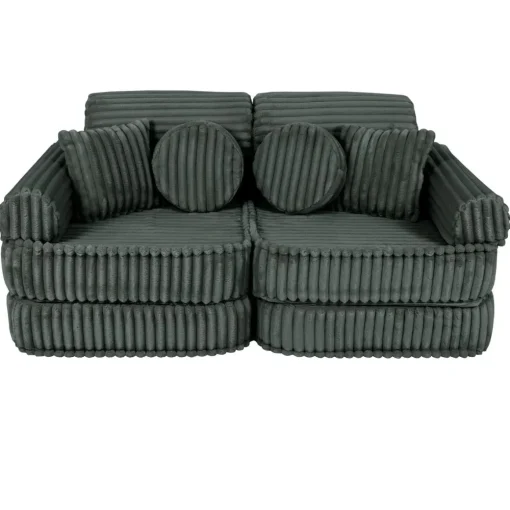 MeowBaby - Sofá Infantil Churros Pocket Plus Color Verde Pine Forest