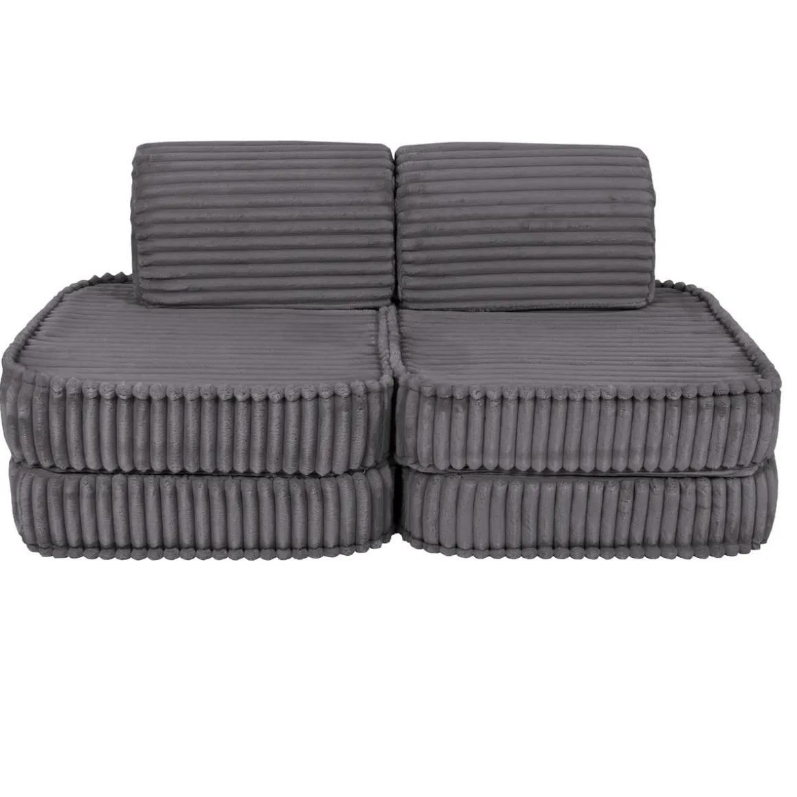 MeowBaby - Sofá Infantil Churros Pocket Basic Color Gris Moon Dust