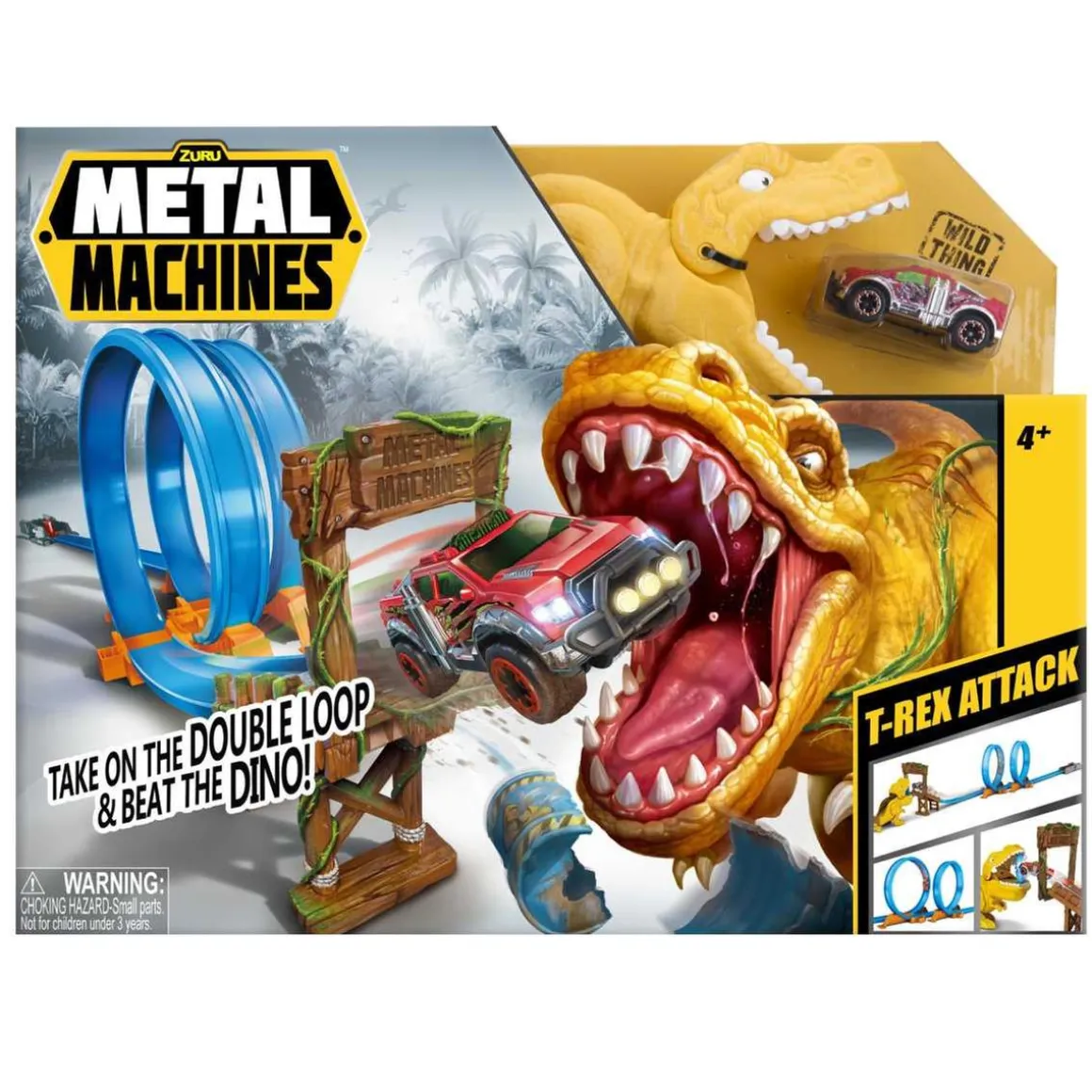 Metal Machines - Circuito con doble loop y T-Rex