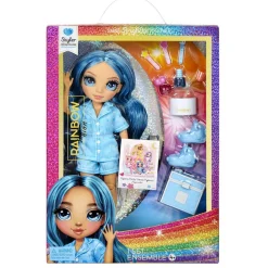 MGA - Rainbow High Junior High PJ Party Muñeca Skyler Blue ㅤ