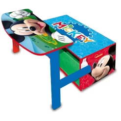 Mickey Mouse - Banco juguetero y escritorio 3 en 1