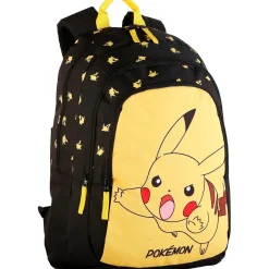 Minecraft - Pokemon - Mochila escolar Pokemon Pikachu adaptable, unisex, multicolor