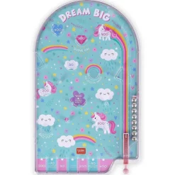 Mini pinball portátil tema unicornio ㅤ