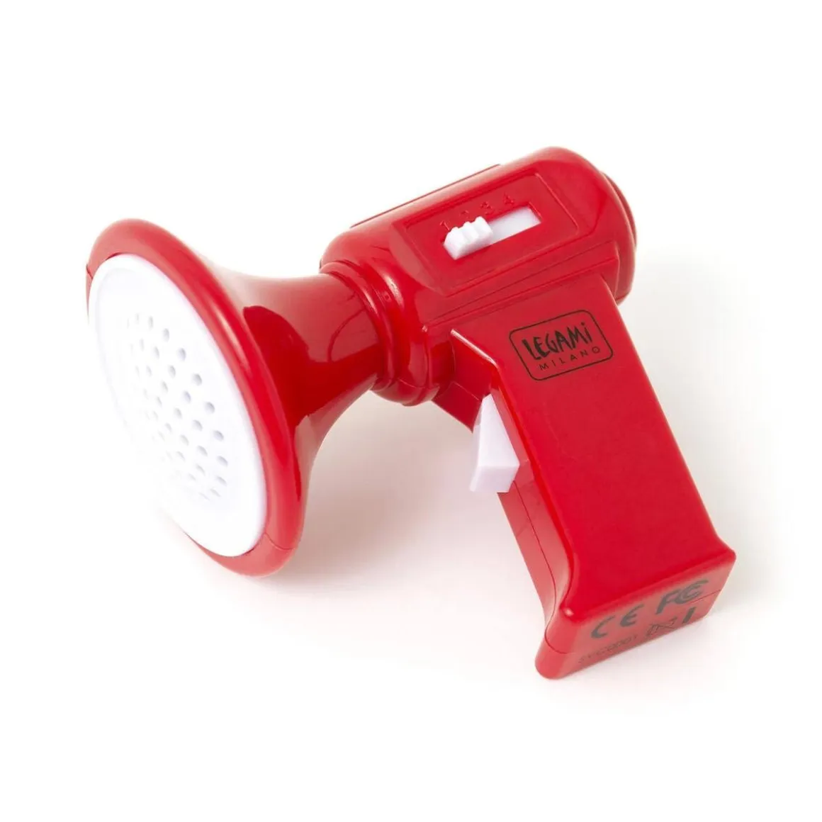 Minimegáfono cambiador de voz en color rojo ㅤ