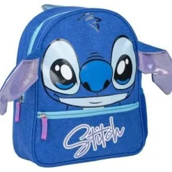 Mochila escolar azul Stitch