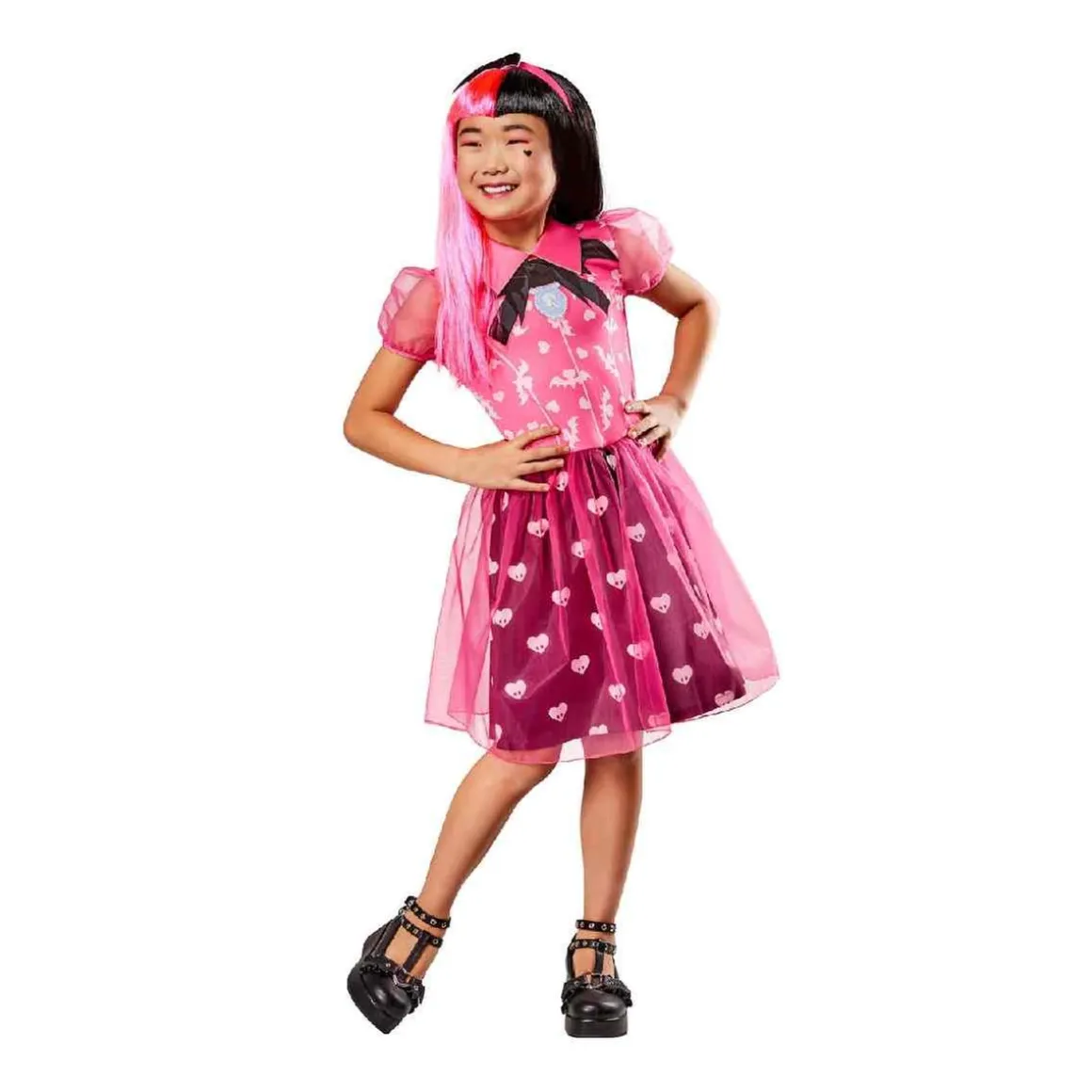 Monster High - Disfraz infantil Draculaura talla XS
