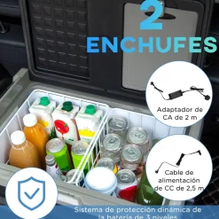 Outsunny - Nevera congelador portatil 40L Negro