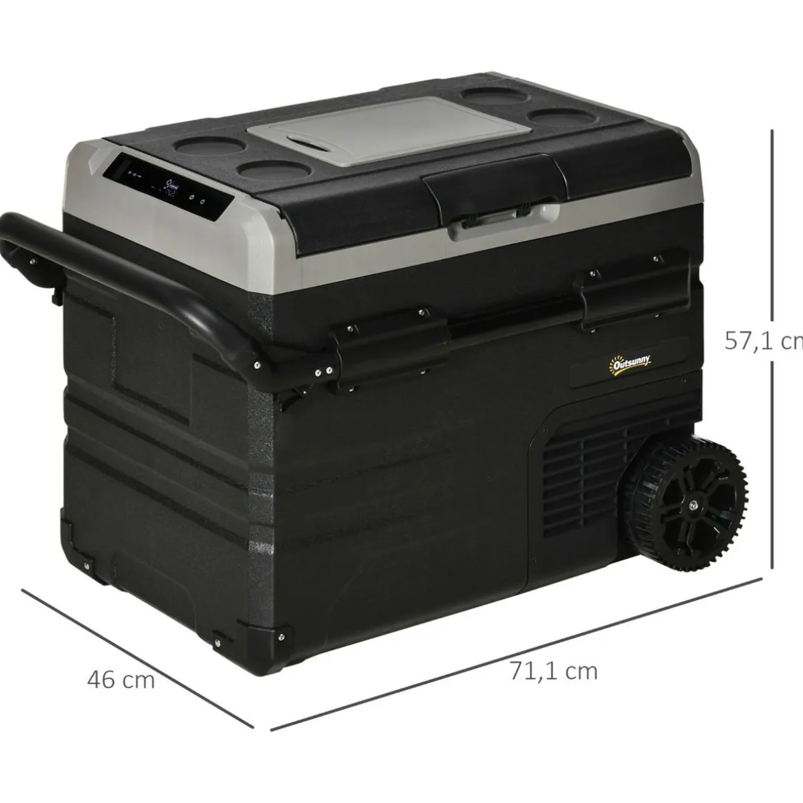 Outsunny - Nevera congelador portatil 60L Negro