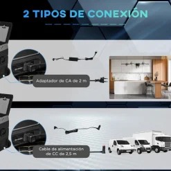 Outsunny - Nevera congelador portatil 45L Negro