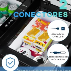 Outsunny - Nevera congelador 45L Negro