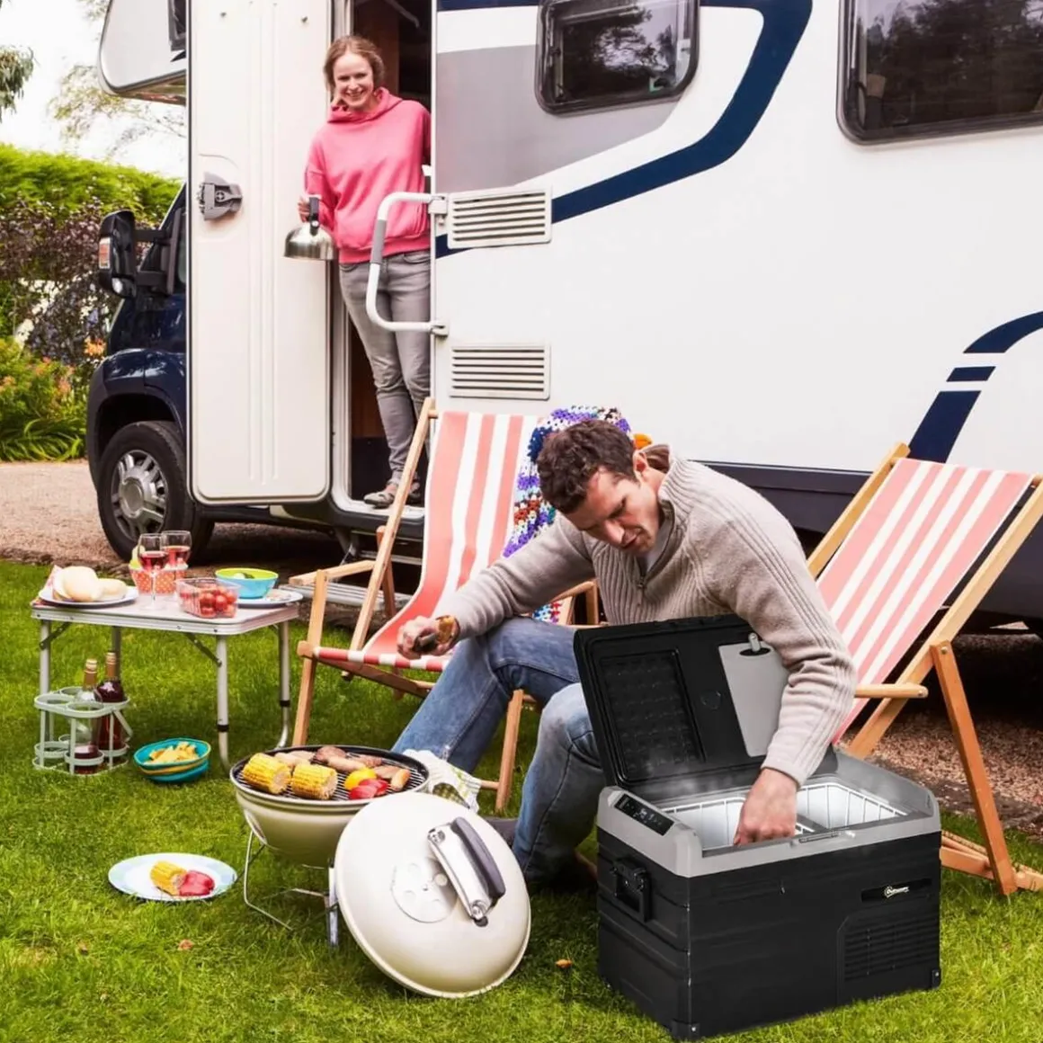 Outsunny - Nevera congelador portatil 35L Negro