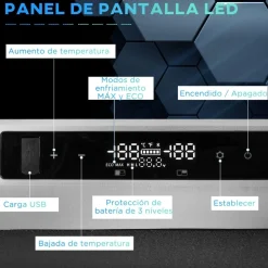 Outsunny - Nevera congelador portatil 35L Negro