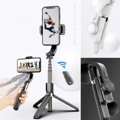 Palo selfie con mando a distancia estabilizador L08