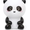Panda - Luz nocturna infantil multicolor con baterías y larga autonomía, diseño Panda