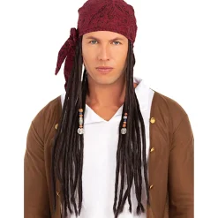 Peluca con pañuelo pirata