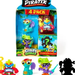 Piratix Crazy Jungle - Pack de 4 Piratix (varios modelos)
