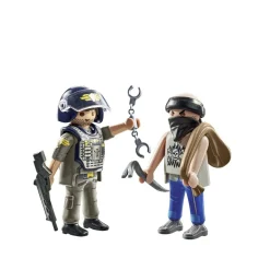 Playmobil - Dúo de Acción: SWAT & Bandido ㅤ