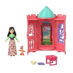 Princesas Disney - Conjunto de juego apilable castillo y princesas sorpresa (Varios modelos)