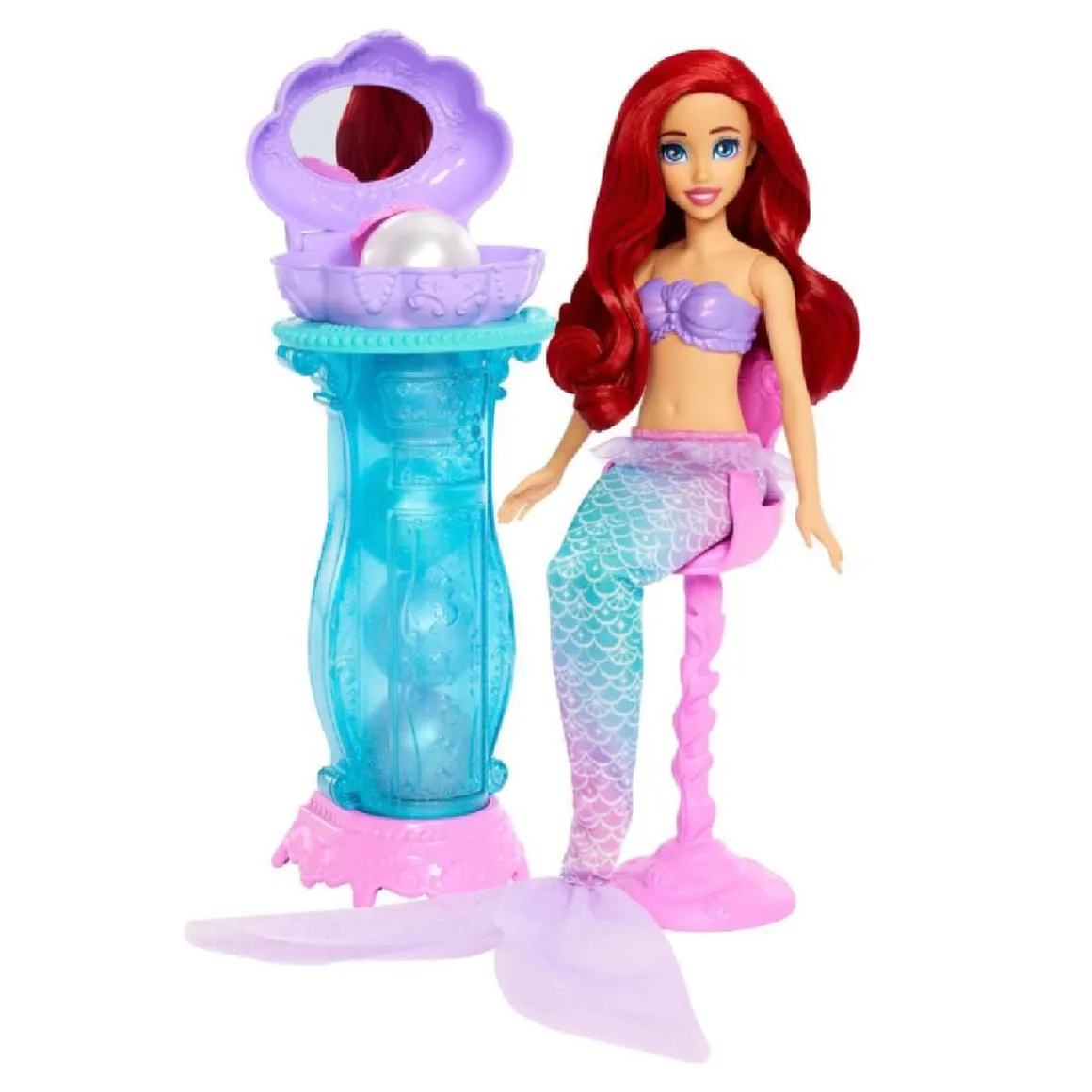 Princesas Disney - Muñeca Ariel con tocador desplegable