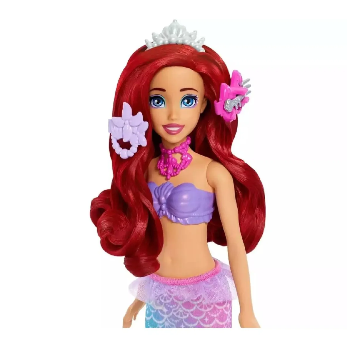 Princesas Disney - Muñeca Ariel con tocador desplegable