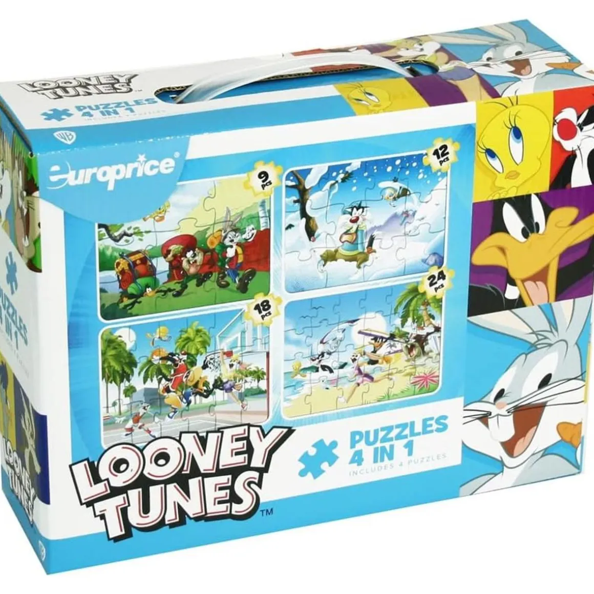 Puzzles de Looney Tunes 4 en 1