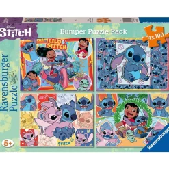 Ravensburger - 4 puzzles 100 piezas Stitch