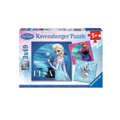 Ravensburger - Elsa, Anna y Olaf - Puzzle 3x49 piezas Frozen 2