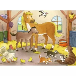 Ravensburger - Familias animales - Puzzles 2x12 piezas