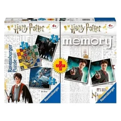 Ravensburger - Harry Potter - Memory + Pack 3 Puzzles