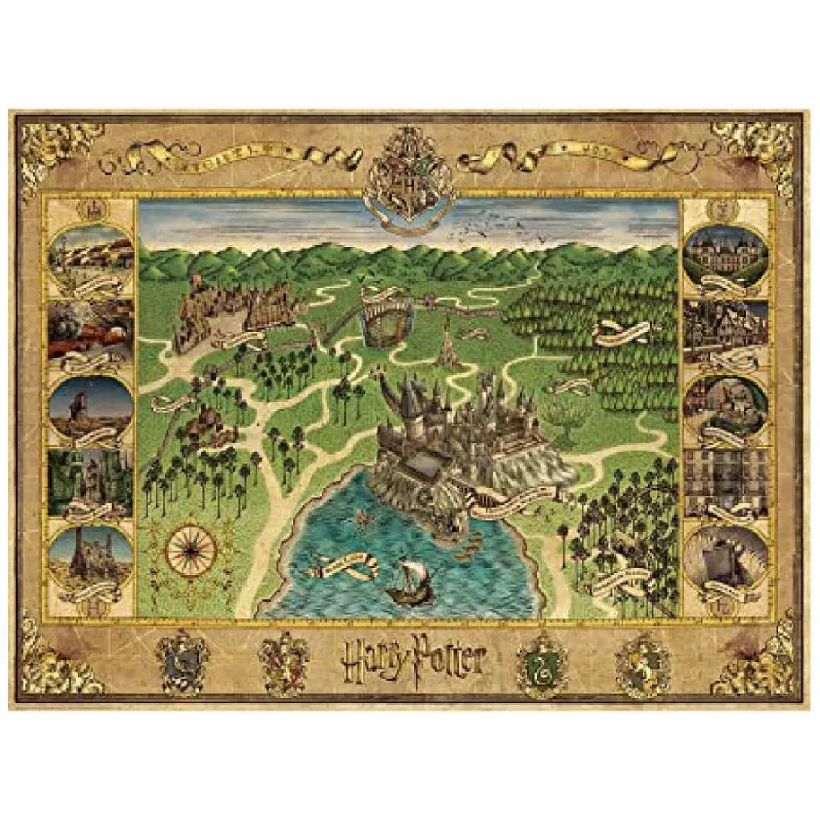 Ravensburger - Mapa de Hogwarts - Puzzle 1500 piezas