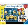 Ravensburger - Minions - Rompecabezas multicolor de Minions, 3x49 piezas ㅤ