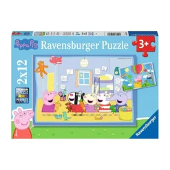 Ravensburger - Peppa Pig - Pack 2 puzzles 12 piezas