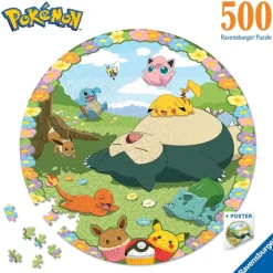 Ravensburger - Pokémon - Puzzle 500 piezas redondo
