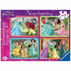 Ravensburger - Princesas Disney - Pack 4 puzzles 42 piezas