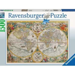 Ravensburger - Puzzle 1500 piezas Mapa Mundi 1594