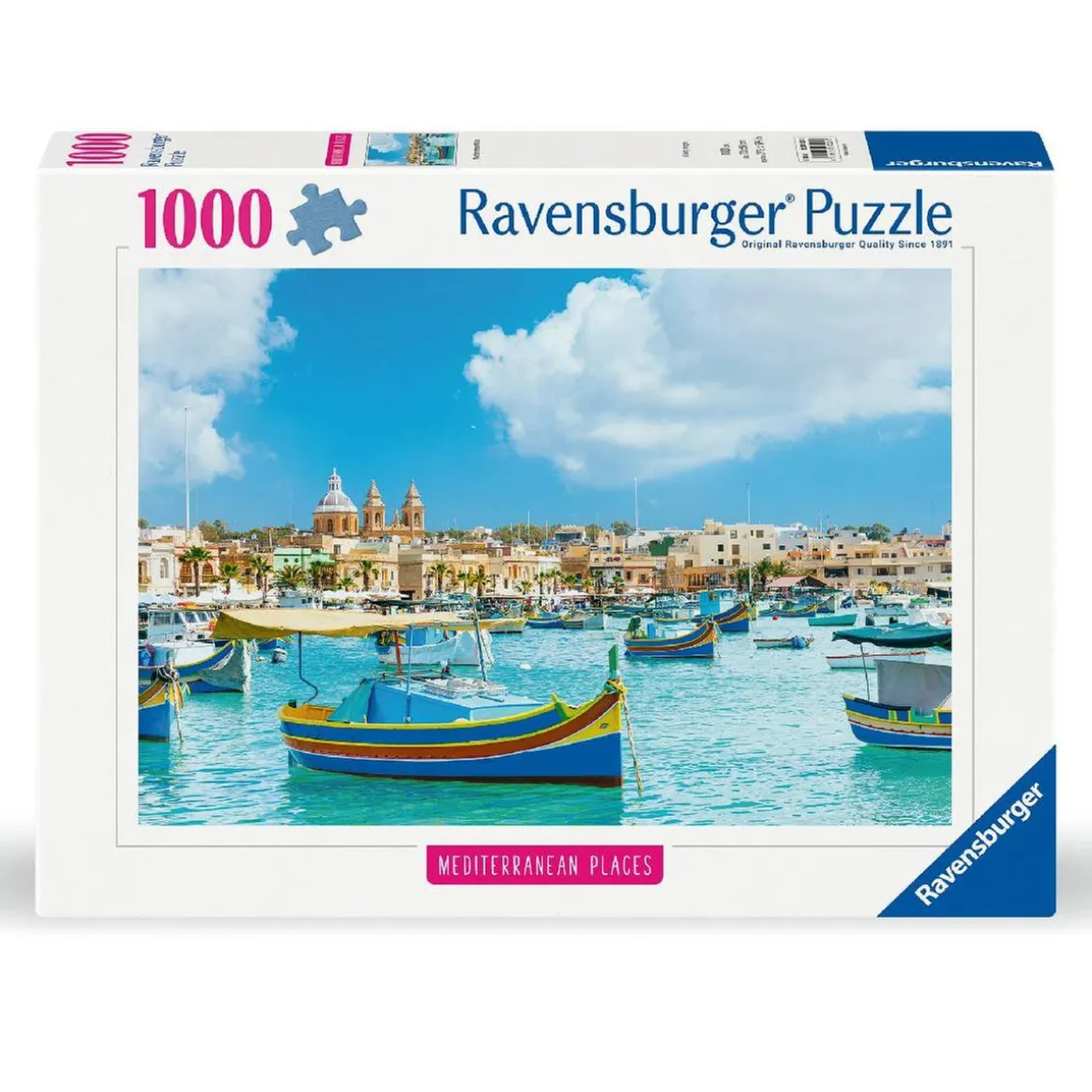 Ravensburger - Puzzle 1000 piezas Malta mediterránea